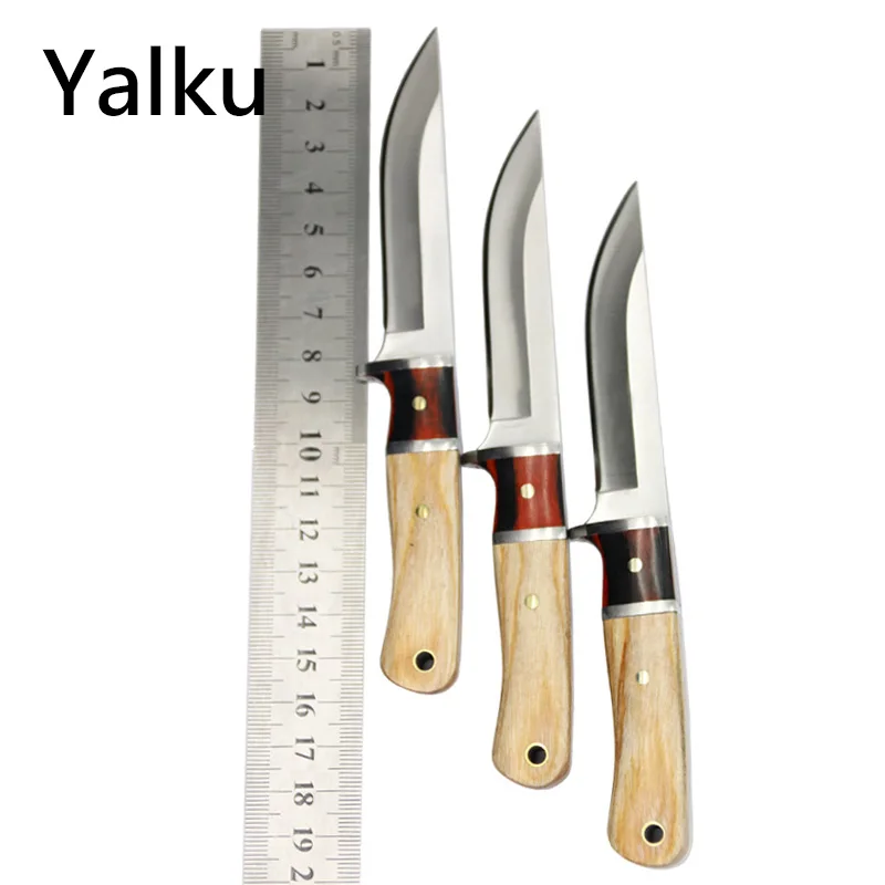 

Yalku Newest Tactical Knife Survival Knife Camping Outdoor Tools Hunting Knives Stainless Steel As a Gift Hand Tools Fixed Blade