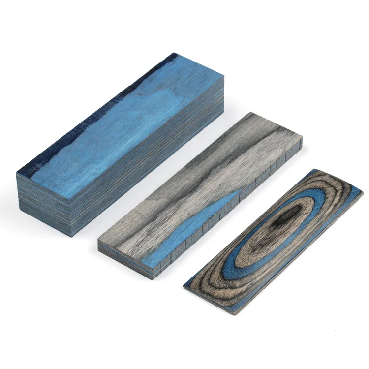 Материал для изготовления рукоятки ножа, деревянные заготовки, цветные детали деревянной ручки, ручки 120x40x30 мм, 4 цвета