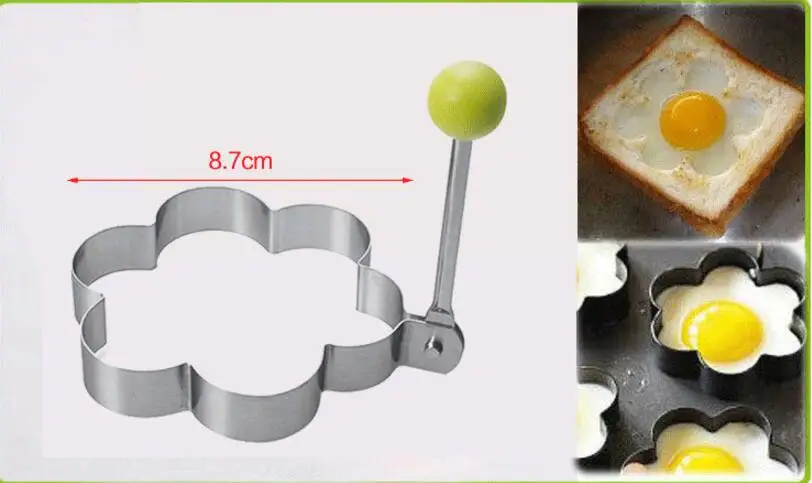 Звезда Цветочное сердце круговой формы 5 шт./компл. из нержавеющей стали симпатичные формы Fried Egg Плесень Блин Кольца плесень Кухня инструмент