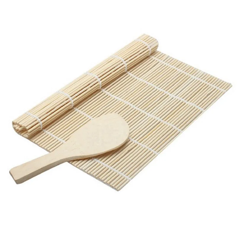 Sushi Maker Kit Rice Roll Mold Kitchen DIY Mould Roller Mat Paddle Set Tools Bamboo Rolling Mats | Дом и сад