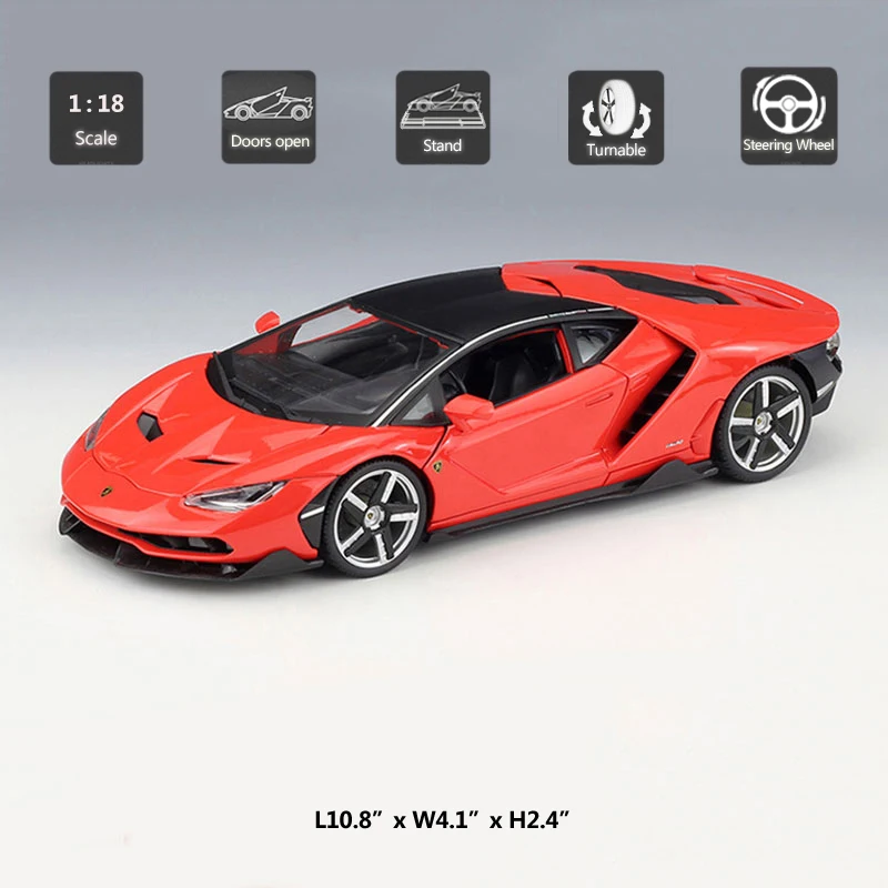 HOMMAT Simulation 1:18 Maisto Centenario LP770 4 Roadster гоночный автомобиль сплав литье под давлением