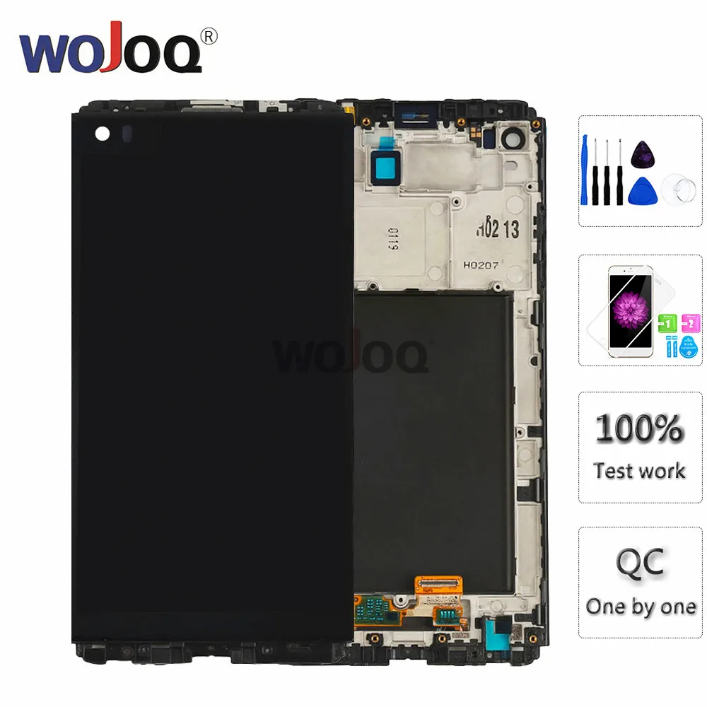 

ORIGINAL 5.7'' Display For LG V20 VS995 VS996 H990 H910 LS997 LCD Display Touch Screen Digitizer Assembly with frame Replacement