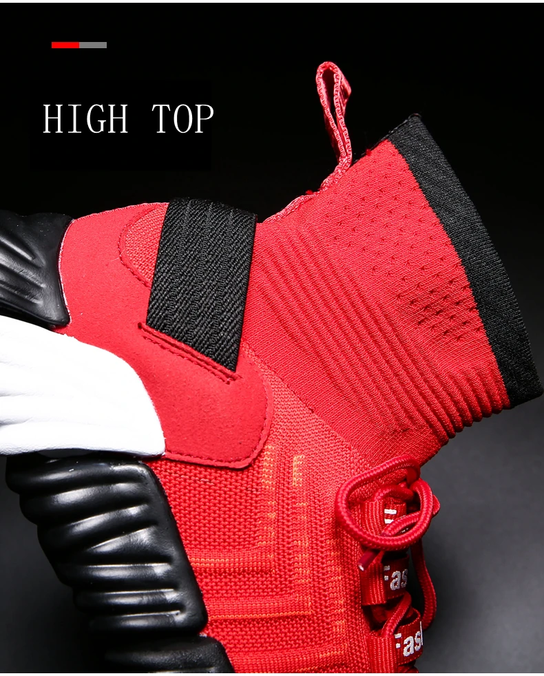 Мужские баскетбольные кроссовки с высоким берцем, мужские кроссовки из дышащего сетчатого материала, классические спортивные кроссовки на шнуровке, Мужская Баскетбольная обувь