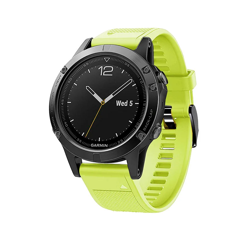 26 22 20 мм ремешок для Garmin Fenix 5X5 5S Plus 3 3 HR Forerunner 935 часы Quick Release силиконовые легко подходят ремешок на запястье