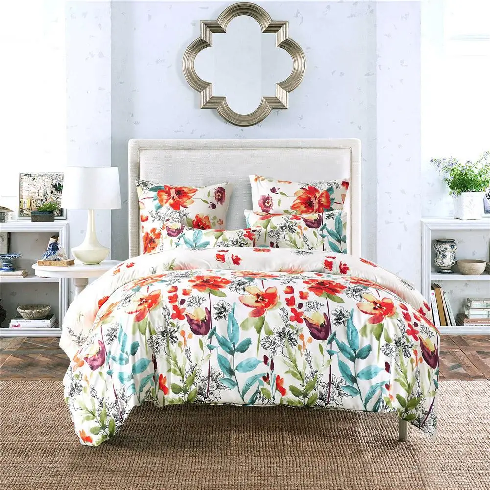 

Flower Bed Quilt Duvet Cover Pillow Case Home Bedding Articles Bedroom Decor
