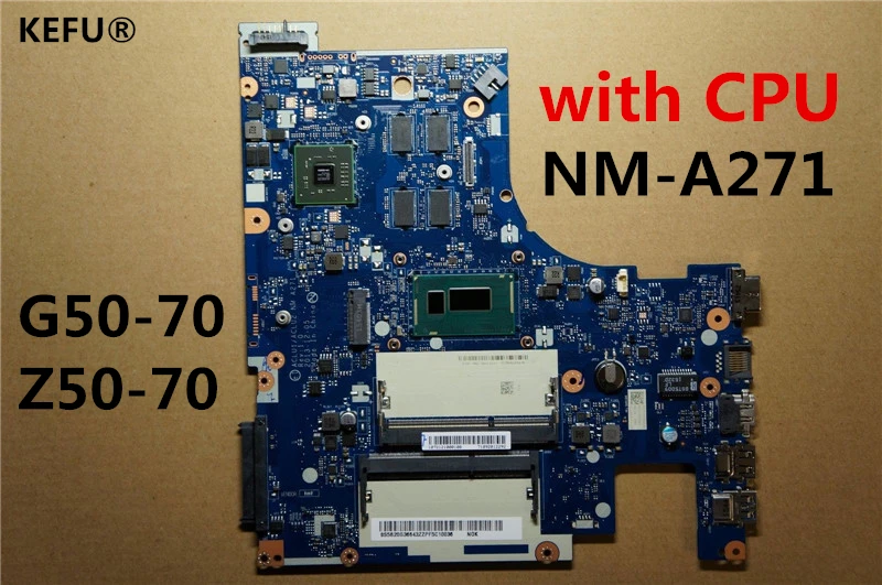 

KEFU G50-70 For Lenovo G50-70 Z50-70 motherboard ACLU1/ACLU2 NM-A271 with CPU 3558U 100% tested