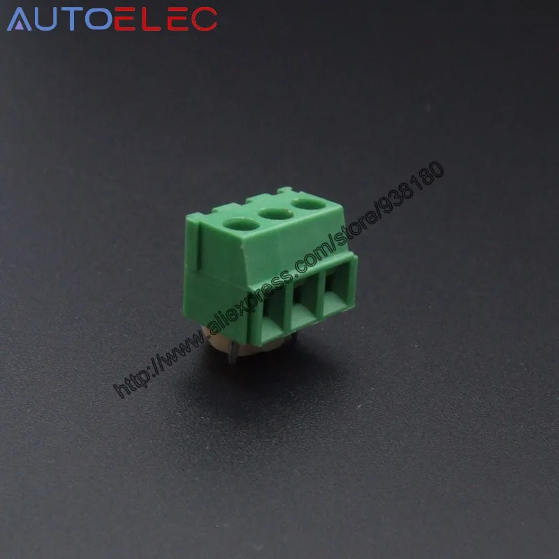 

100Pcs PCB Screw Terminal Block Connector 3.5mm 2p 300V 10A brass connector instead of Phoenix Contact