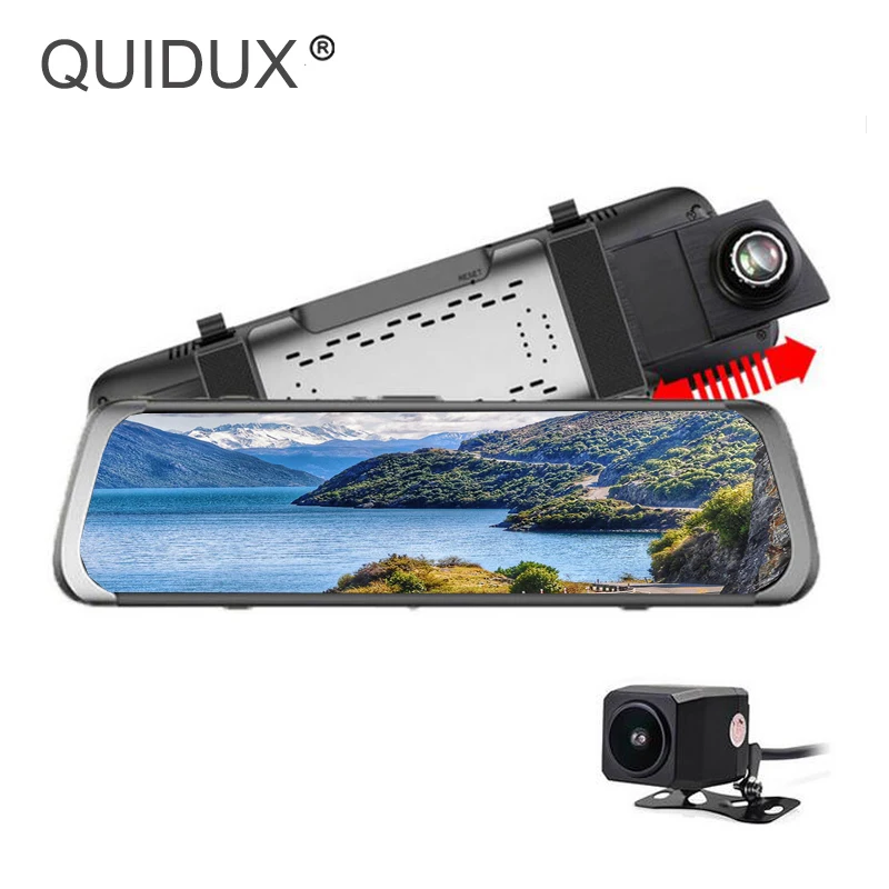 

Car DVR Camera 10 inch Touch IPS Screen Rearview Mirror FHD 1080P Video Recorder Parking Monitor Dual lens Dashcam