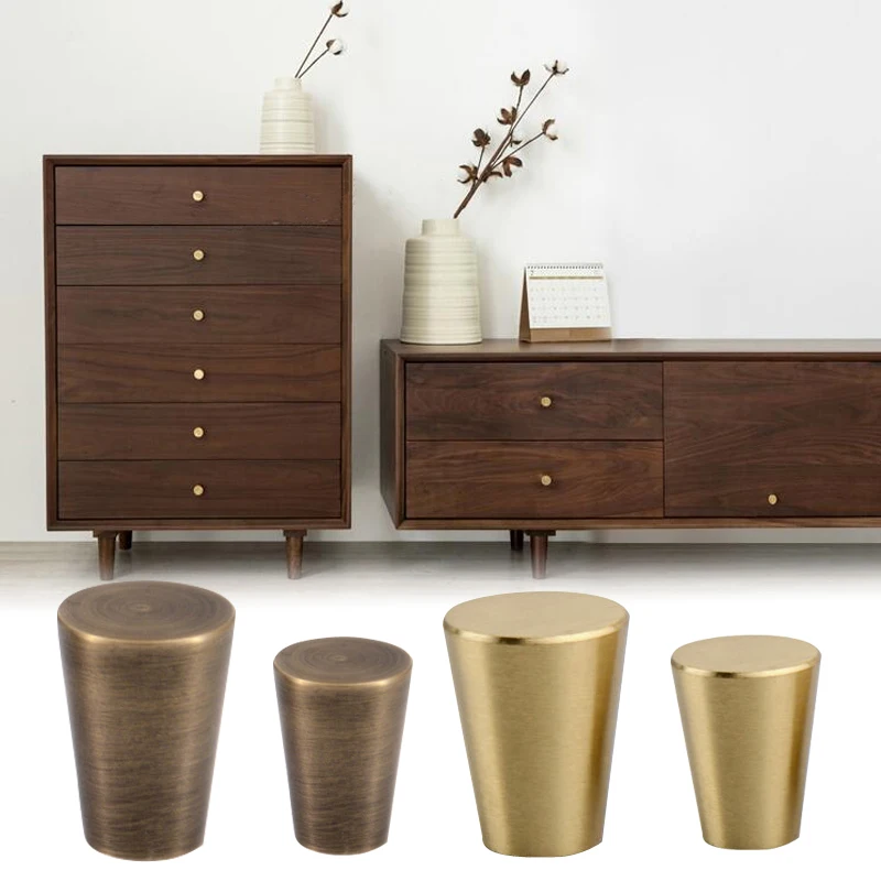 

Copper Cabinet Handles Solid Drawer Knobs Kitchen Cupboard Door Pulls Furniture Handle Cabinet Hardware