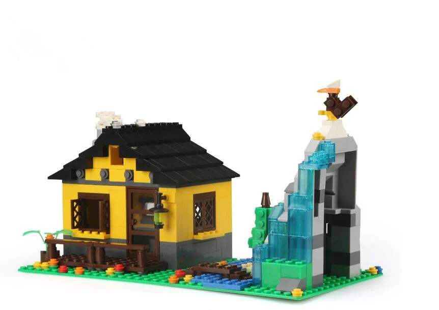 

Wange 3311 Architecture series the Mountain hut model Building Blocks set classic education MOC house Toys for children