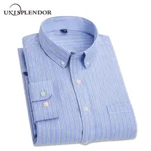 Весна-Осень, Мужская одежда, рубашки в полоску с длинным рукавом, мужская одежда из хлопка, мужская повседневная рубашка, брендовые рубашки YN10266