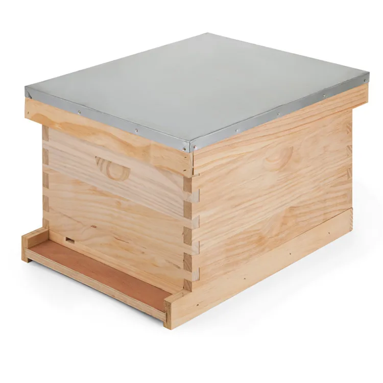 Top Quality Lang stroth Bee Hive 10 Frame 1 Deep Brood Box w/ Frames