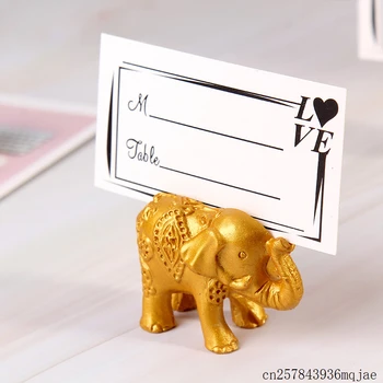 

50pcs Elephant Place Card Holders Photo Clips Wedding Favor Birthday Wedding Party Baby Shower Gift