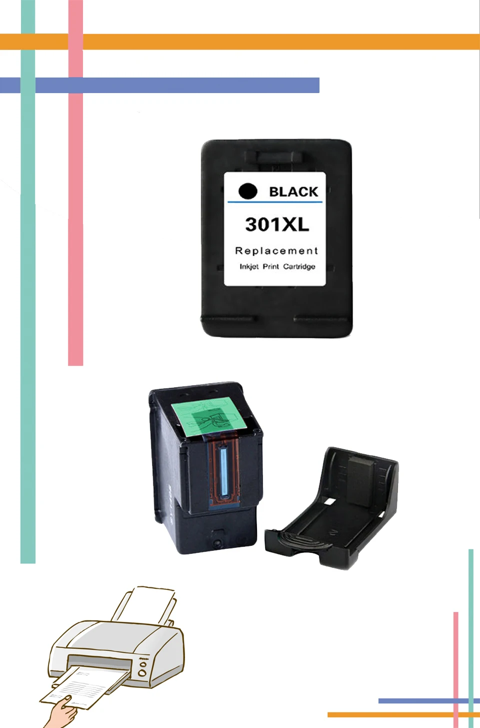 for HP301 compatible cartridge