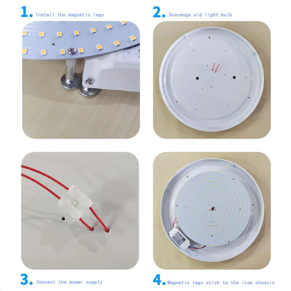 18W Ceiling Panel Retrofit Board Aluminum Wheel 36 Leds 5730SMD 6500K 245mm Dia