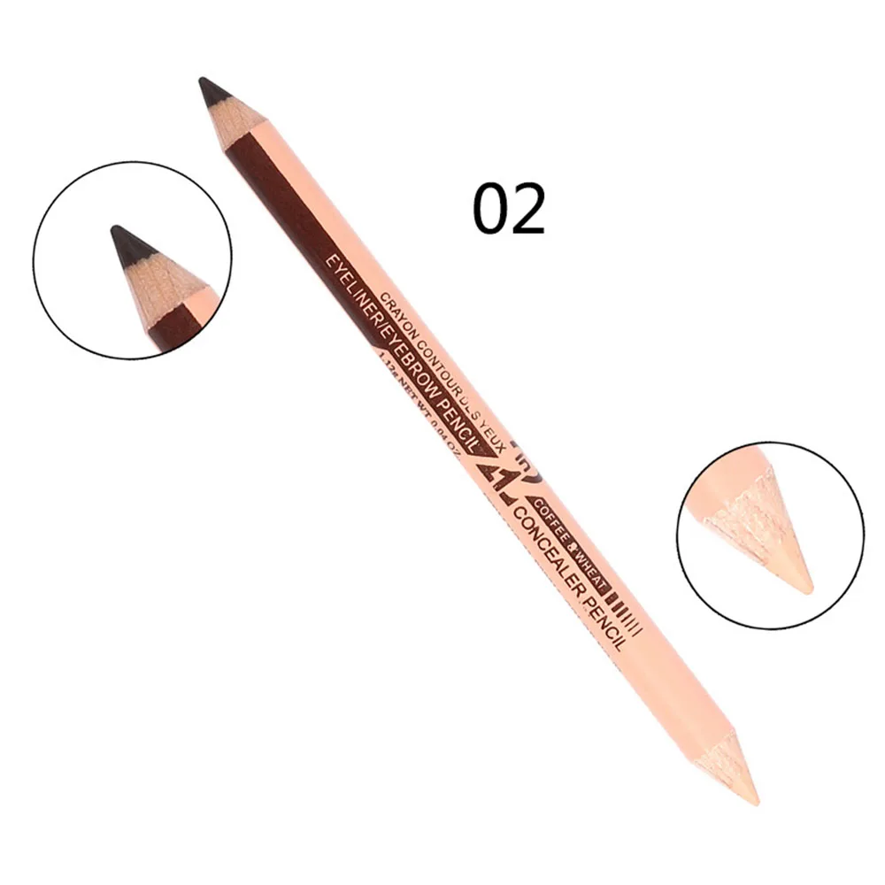 2 в 1 Популярный карандаш для бровей и консилер комбинация Водостойкий карандаш для бровей и тональный крем от темных кругов ручки