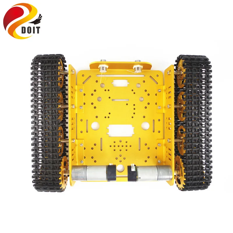 DOIT робот цистерны шасси все металлические гусеничный гусеничная машина модели роботов с Зал Сенсор DIY игрушка трек Caterpillar
