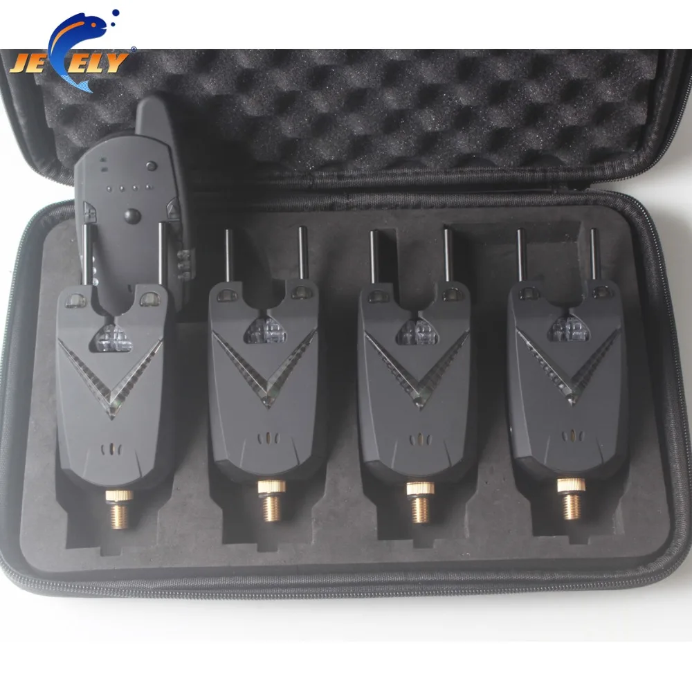 

Jeely Carp fishing alarm set with remote receiver wireless fishing alarm with Snag Ear Bar JY-66