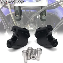 Анодированный 2 дюймов поворотными мотоцикл образного руля для 7/" 22 мм, мотоциклетные рукоятки руля зажим Универсальный