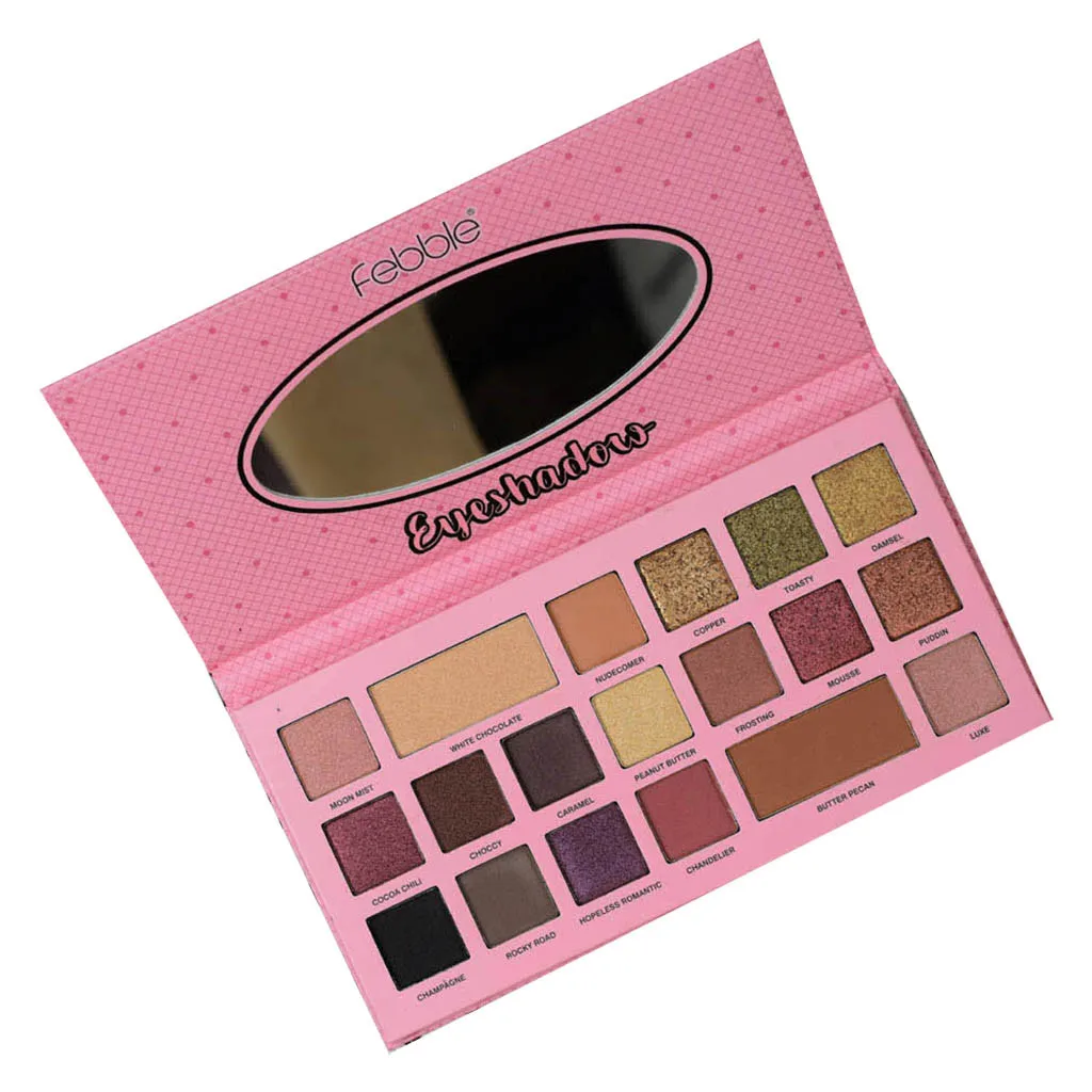 FEBBLE 19color тени для век pallete пудра Профессиональная Косметика контурирования shimmer