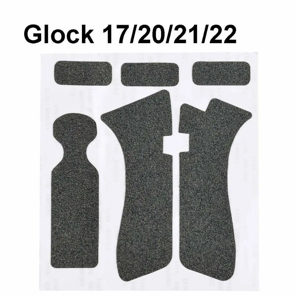 Glock нескользящая резиновая текстурированная пленка для ленты перчатки для G17 19 20 21 22 25 26 27 33 43 кобура 9 мм пистолет Охотничьи аксессуары - Цвет: Glock 17 20 21 22