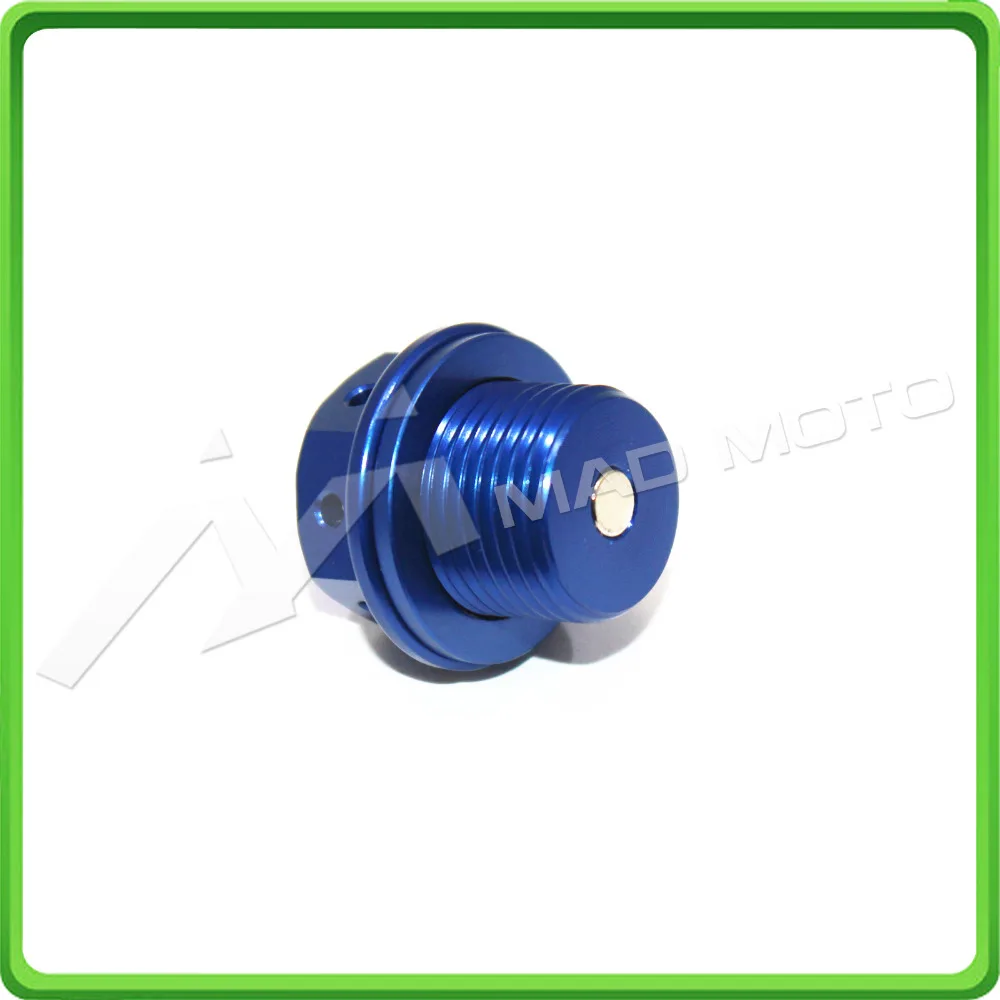 Magnetic Oil Drain Sump Plug M14 x 1.25mm Oil Drain Bolt M14 1.25mm For Suzuki GSX1400 2001-2007 GSX1100F-Katana 1987-1996 BLUE (5)