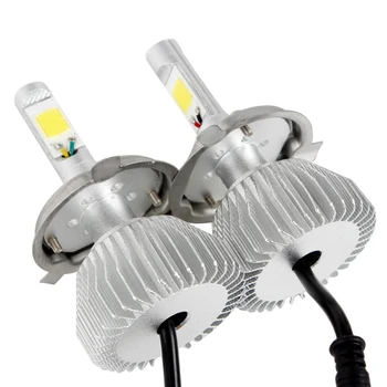 

LEEPEE 2pcs H4 All In One High Low Beam C6 Series 4400LM 12V 6000K LED Car Headlight Headlamp Head Light Lamp COB Car-styling