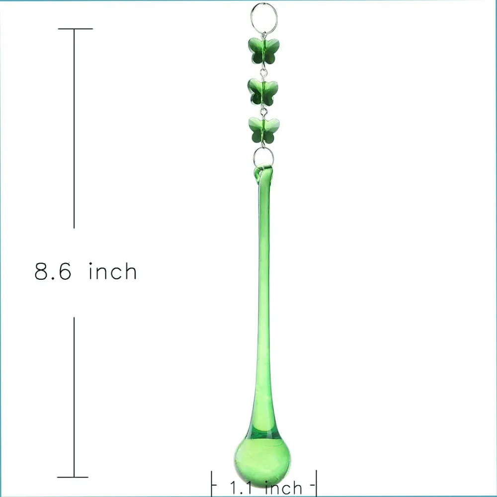 150 мм 10 шт/партия зеленые призмы-кристаллы дизайн капли воды поставки свадебной вечеринки украшение дома люстра части