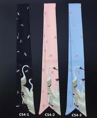 ZhenKeRou New Arrivals Bag Scarf Print Scarf Women Small Bag Ribbon Fashion Female Hair Ribbons Fashion Handbag Scarves