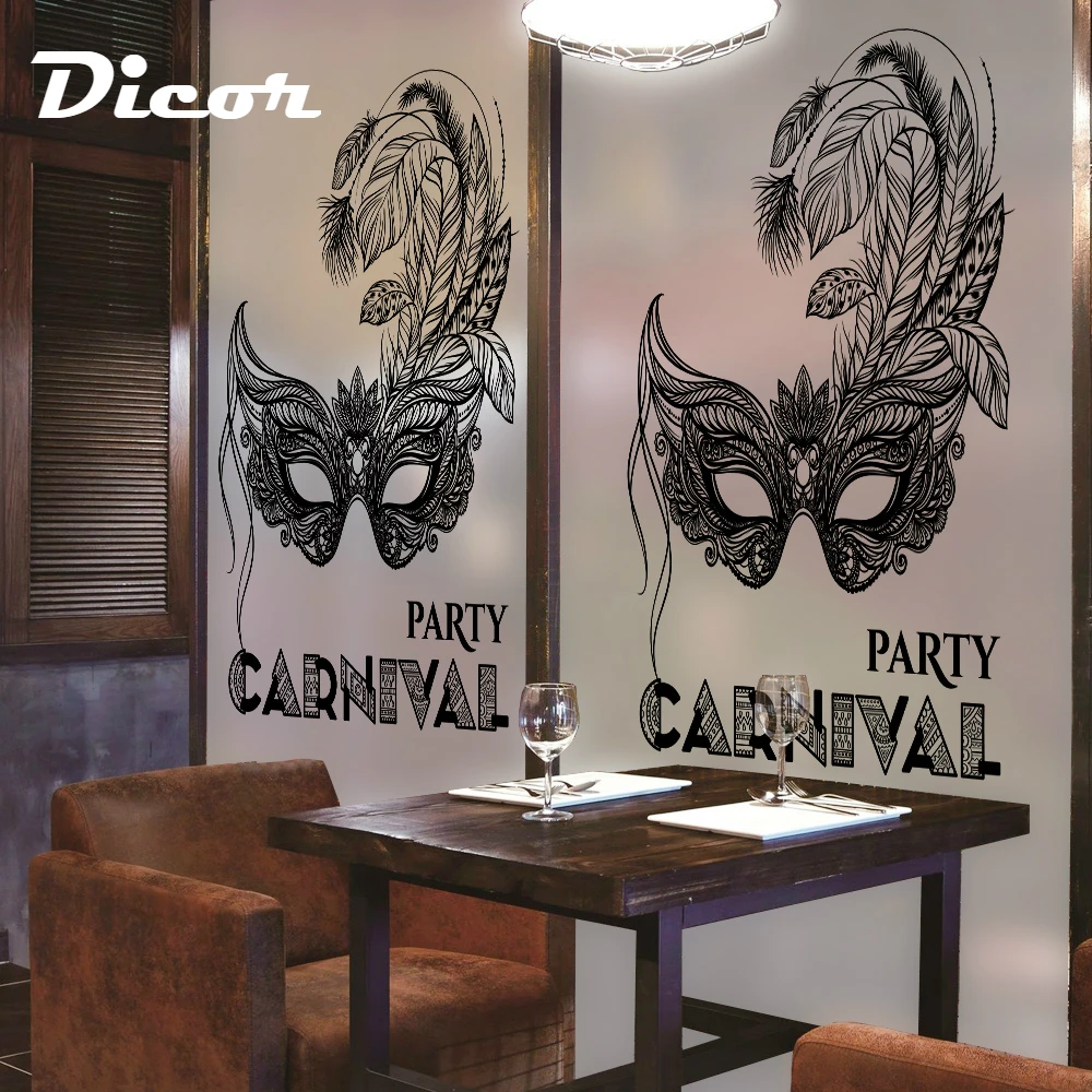 

DICOR Brand Glass Decorative Films Art Domino Creative Design Retro Classic Bohemia Style No Glue Stained Privacy Sticker 2019