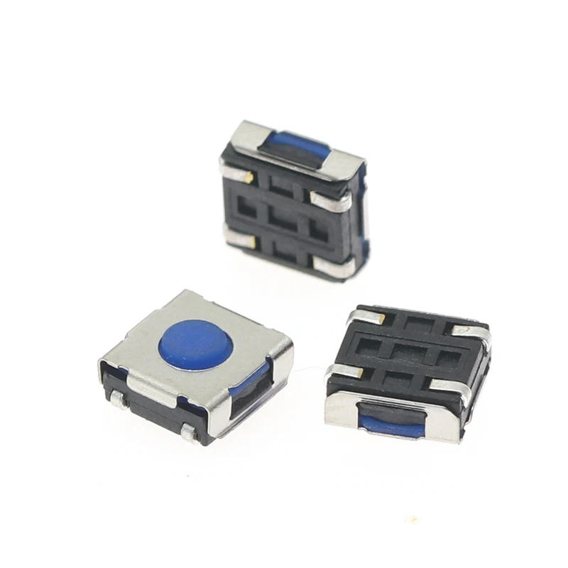 GP 20 шт./лот 6 2*6 2*3 5 H 4P изогнутая ножка 12V 0.05A кнопочный переключатель металлический