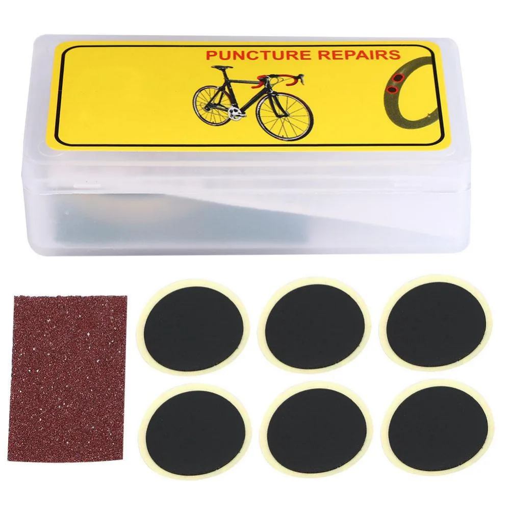 Cycling PVC Bicycle Bike Repair Tyre Inner Tube Rubber Patch Tools