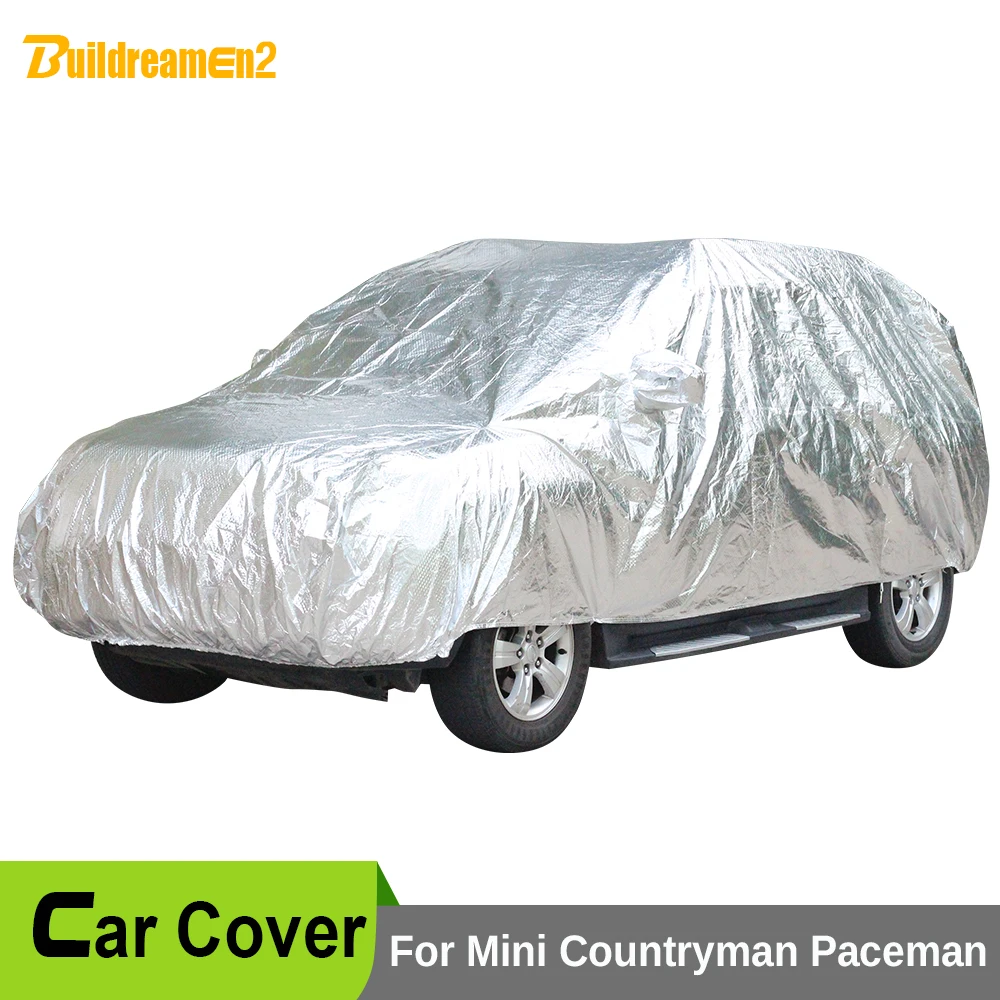 

Buildreamen2 Full Car Cover Waterproof Thicken Cotton Sun Anti-UV Rain Snow Hail Protective Covers For Mini Paceman Countryman