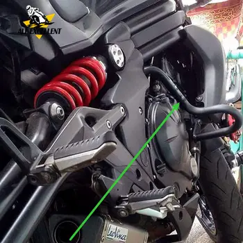 

Engine Crash Bar Guard Black Steel Highway Bars Frame Protector crashbars For Kawasaki ER-6N ER6N 2012-2015 2014 2013