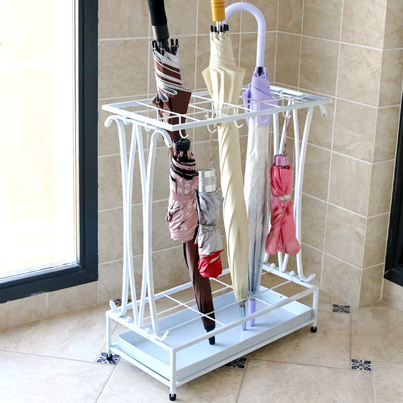 

Creative umbrella stand hotel lobby iron umbrella barrel household instorage barrels floor type umbrella rack