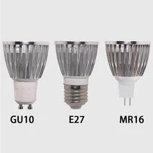 Gu10 E27 Mr16 Lampada Led 5w Spot Light Bulb Ac85-265v Spotlight Warm White cold White
