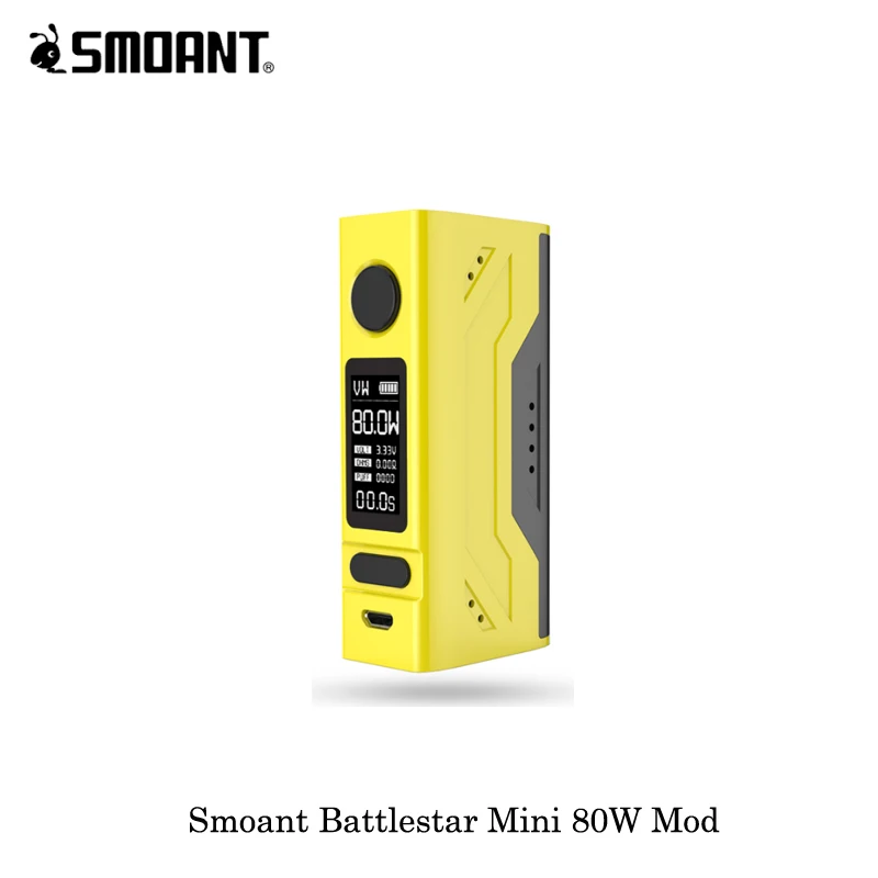 Электронная сигарета Smoant Battlestar Mini 80 Вт TC Box Mod работает от одного испарителя 18650 VS