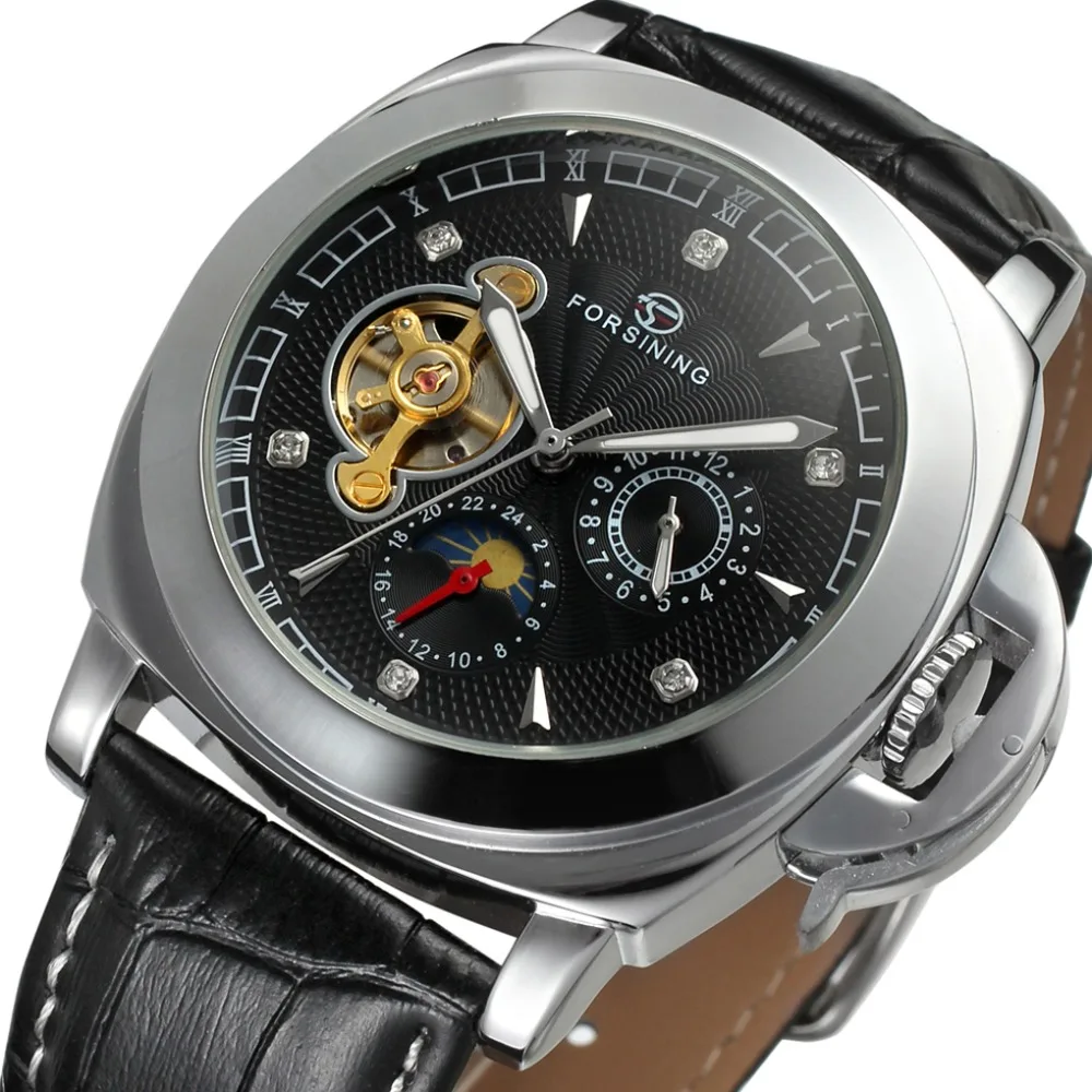 

Luxury Gold Corrugated Fashion Series Forsining Men Watches Top Brand Luxury Automatic Diamond Designer Male Wrist Watch Clock