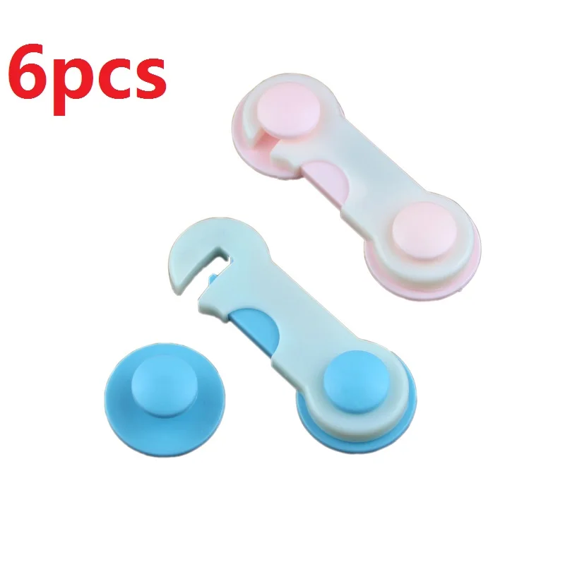 

6pcs/lot Child Protection Kids Baby Safety Multifunctional Security Lock Drawer Cabinet Fridge Cupboard Door Latch Lock Products
