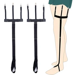 2pcs 4 Designs Unisex Mens Shirt Stays Elastic Shirt Holders Garters Y Shape Military Straps Sock Non-slip Clamps Leg Suspenders 2pcs 4 Designs Unisex Mens Shirt Stays Elastic Shirt Holders Garters Y Shape Military Straps Sock Non-slip Clamps Leg Suspenders