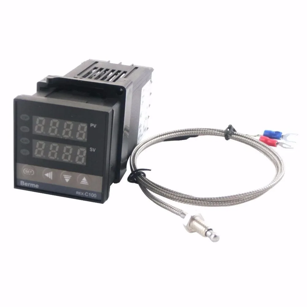 REX-C100FK02-V* PID контроллер температуры набор с 10DA/25DA/40DA/50DA/75DA твердотельные реле и 1 м к типа термопары