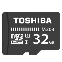Toshiba tf карты M203 микро флэш-память SD карты UHS-I 16 Гб оперативной памяти, 32 Гб встроенной памяти, 64 ГБ 128 U1 Class10 FullHD microSDHC и microSDXC