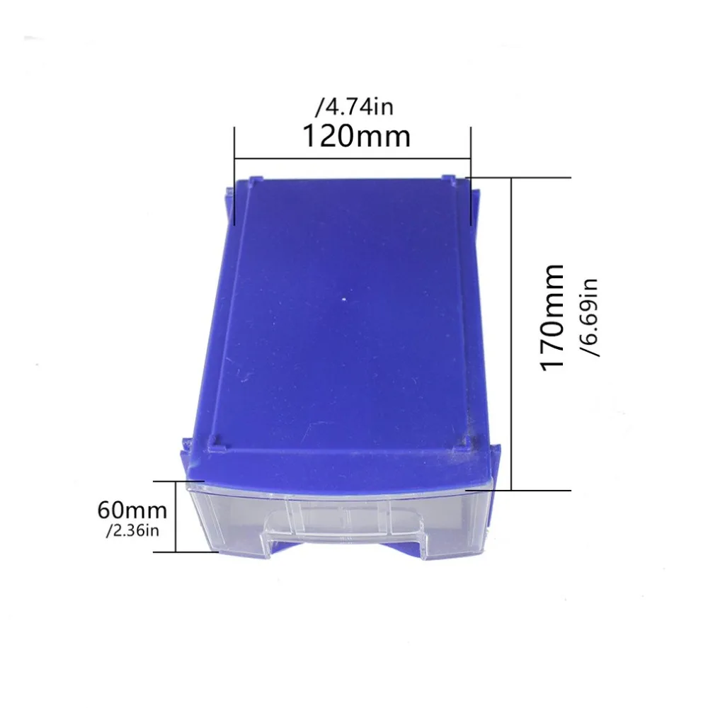 Портативный мини пластиковый ящик для инструментов прозрачный ящик для инструментов электронные детали, болты коробка для хранения