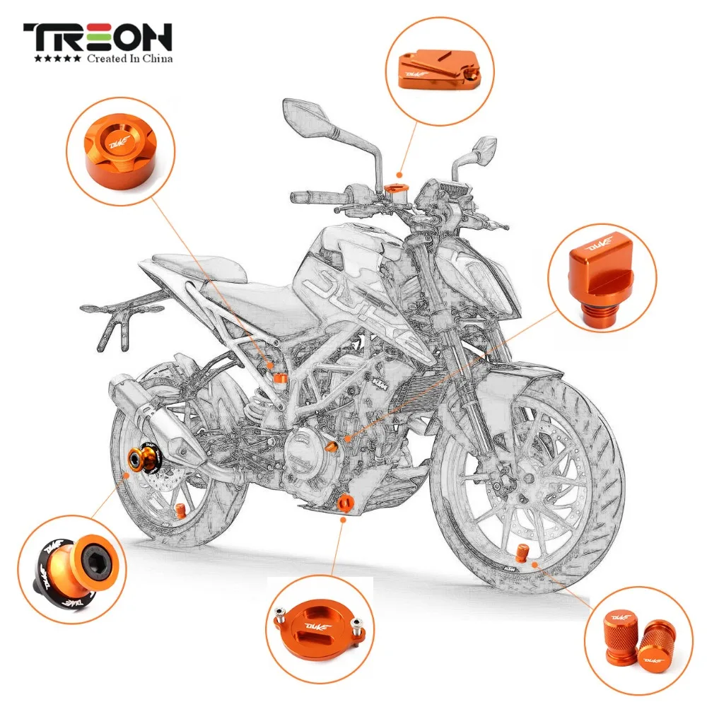 Аксессуары для мотоциклов масляный фильтр двигателя колпачки колес KTM DUKE125 200 990