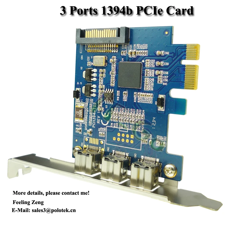 Внешняя 1394B PCIe карта Firewire 800 IEEE1394B PCI EXPRESS конвертер PCIT1301 | Компьютеры и офис