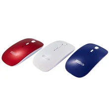 Беспроводная мини-мышь 2,4 ГГц, оптическая, Сверхтонкая, портативная, для ноутбука, компьютера, Подарочная мышь