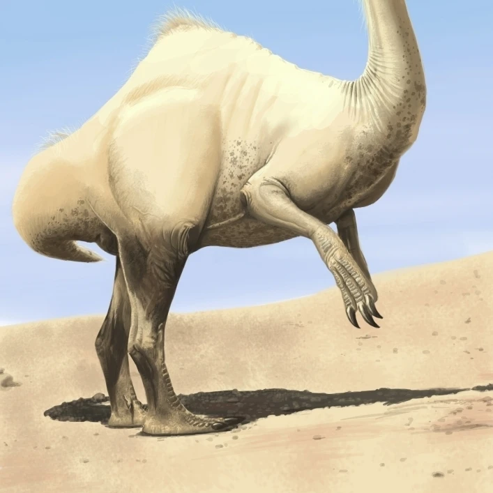 Deinocheirus standing under the Sun Poster Print (23 x 33)