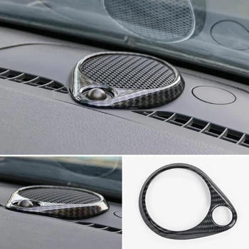 

For Jeep Grand Cherokee 2014 2015 2016 2017 ABS Carbon Fibre Car middle Audio ring Cover Trims Car Styling Accessories 1pcs