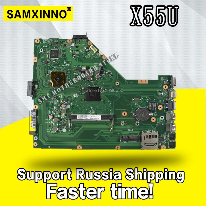 

X55U Motherboard For ASUS X55U A55U laptop Motherboard X55U Mainboard X55U Motherboard test 100%OK