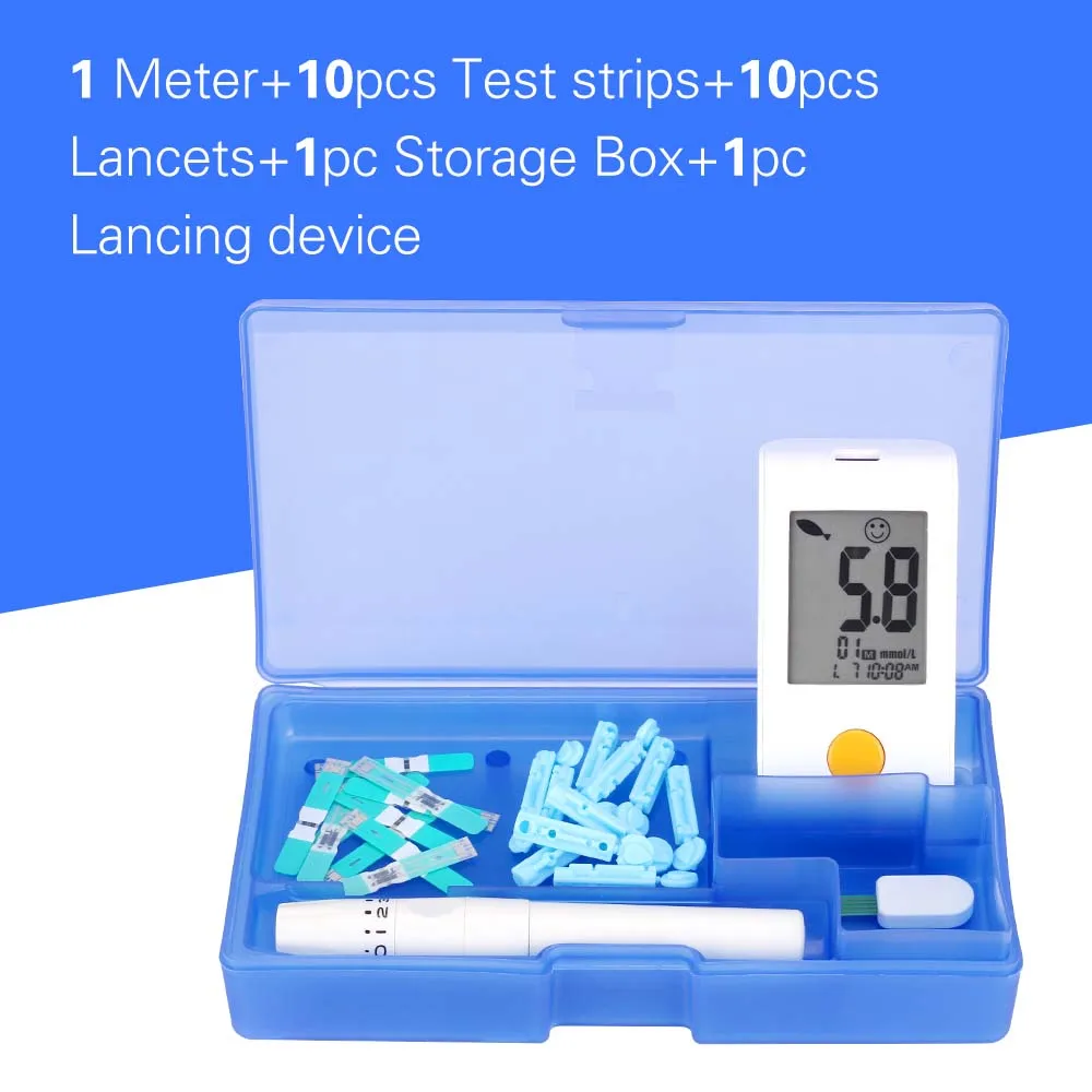 Руководство по английскому стандарту mmol/L измеритель уровня сахара в крови с тестовыми полосками и ланцетами GLM-73 диабета безопасный точный умный измеритель уровня глюкозы в крови